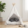 Teepee pour animaux de compagnie avec coussin 50 x 50 x 60 cm 637622637622