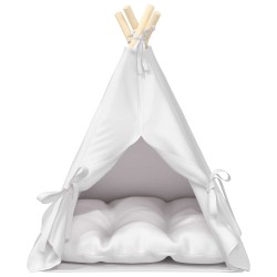 Teepee pour animaux de compagnie avec coussin 50 x 50 x 60 cm 637622637622