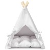 Teepee pour animaux de compagnie avec coussin 50 x 50 x 60 cm 637622637622