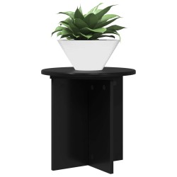 Support de Plante 2 pcs Noir 40 x 40 x 40 cm Bois d'ingénierie 637624637624