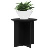 Support de Plante 2 pcs Noir 40 x 40 x 40 cm Bois d'ingénierie 637624637624