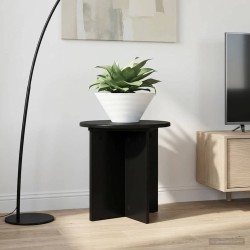 Support de Plante 2 pcs Noir 40 x 40 x 40 cm Bois d'ingénierie 637624637624