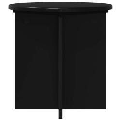 Support de Plante 2 pcs Noir 40 x 40 x 40 cm Bois d'ingénierie 637624637624