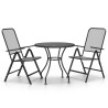 Ensemble à manger de jardin 3 pcs Maille Métal Anthracite 637626637626