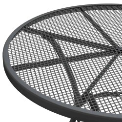 Ensemble à manger de jardin 3 pcs Maille Métal Anthracite 637626637626