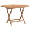 Ensemble bistro de jardin 3 pcs Marron Teck massif 637633637633