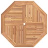 Ensemble bistro de jardin 3 pcs Marron Teck massif 637633637633