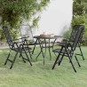 Ensemble à manger de jardin 5 pcs Maille Métal Anthracite 637634637634