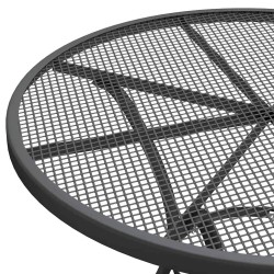 Ensemble à manger de jardin 5 pcs Maille Métal Anthracite 637634637634