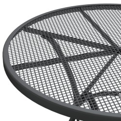 Ensemble à manger de jardin 5 pcs Maille Métal Anthracite 637639637639