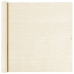 Écran de balcon Crème 120x400 cm PEHD 637651637651