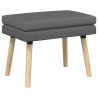 Banc à double couche Gris foncé 60 x 40 x 46 cm Tissu 637654637654