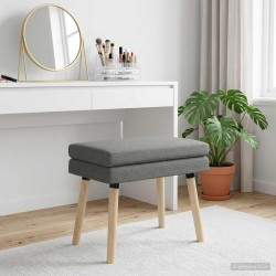 Banc à double couche Gris foncé 60 x 40 x 46 cm Tissu 637654637654
