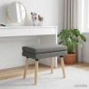 Banc à double couche Gris foncé 60 x 40 x 46 cm Tissu 637654637654