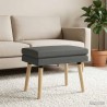 Banc à double couche Gris foncé 60 x 40 x 46 cm Tissu 637654637654
