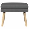 Banc à double couche Gris foncé 60 x 40 x 46 cm Tissu 637654637654