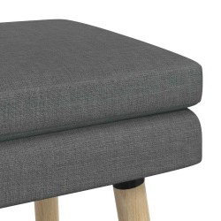 Banc à double couche Gris foncé 60 x 40 x 46 cm Tissu 637654637654