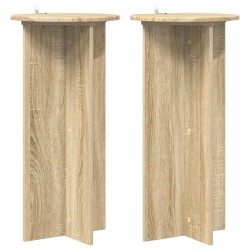 Support de Plante 2 pcs Chêne Sonoma 40 x 40 x 80 cm 637656637656