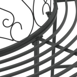Banc d'Arbre 4-Nombre de places 160 x 80 x 89 cm Acier Noir 637661637661