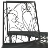 Banc d'Arbre 4-Nombre de places 160 x 80 x 89 cm Acier Noir 637661637661