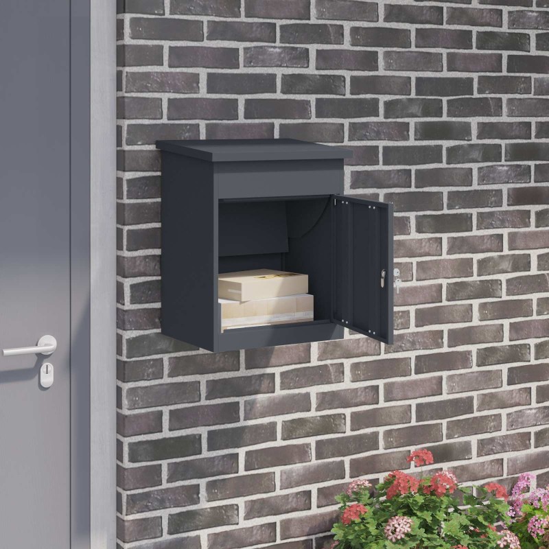 Boîte de dépôt de colis Anthracite 47,5 x 38 x 59 cm Acier 637662637662