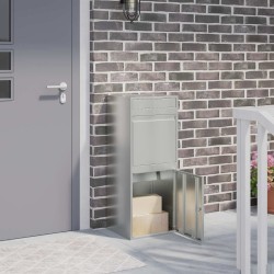Boîte de dépôt de colis avec stockage Argenté 47,5 x 38 x 59 cm 637663637663
