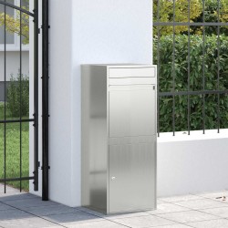 Boîte de dépôt de colis avec stockage Argenté 47,5 x 38 x 59 cm 637663637663