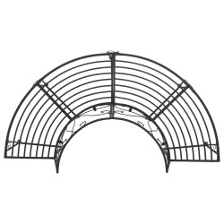 Banc d'Arbre 4-Nombre de places 160 x 80 x 89 cm Acier Noir 637664637664