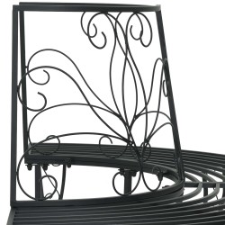 Banc d'Arbre 4-Nombre de places 160 x 80 x 89 cm Acier Noir 637664637664