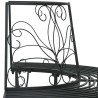 Banc d'Arbre 4-Nombre de places 160 x 80 x 89 cm Acier Noir 637664637664
