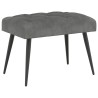 Banc avec capitonnage bouton Gris foncé 60 x 40 x 45 cm Velours 637666637666