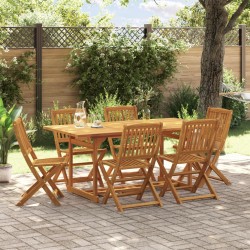 Ensemble à manger de jardin 7 pcs bois massif d'acacia 637667637667