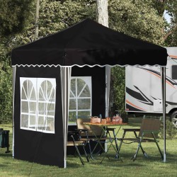 Tente de fête pop-up 195 x 195 x 245 cm Noir Tissu Oxford 637669637669