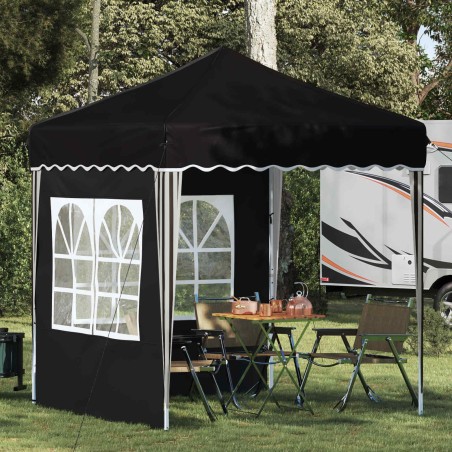 Tente de fête pop-up 195 x 195 x 245 cm Noir Tissu Oxford 637669637669