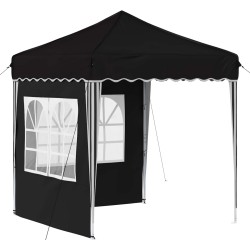 Tente de fête pop-up 195 x 195 x 245 cm Noir Tissu Oxford 637669637669