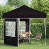 Tente de fête pop-up 195 x 195 x 245 cm Noir Tissu Oxford 637669637669