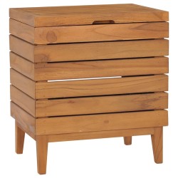 Panier à linge 40x30x45 cm Bois de teck massif 637670637670