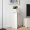 Support de Plante 2 pcs Blanc brillant 40 x 40 x 80 cm 637672637672