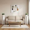 Support de Plante 2 pcs Blanc brillant 40 x 40 x 80 cm 637672637672
