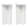 Support de Plante 2 pcs Blanc brillant Ø40 x 60 cm 637673637673