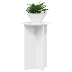 Support de Plante 2 pcs Blanc brillant Ø40 x 60 cm 637673637673