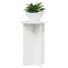 Support de Plante 2 pcs Blanc brillant Ø40 x 60 cm 637673637673