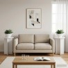 Support de Plante 2 pcs Blanc brillant Ø40 x 60 cm 637673637673