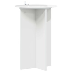 Support de Plante 2 pcs Blanc brillant Ø40 x 60 cm 637673637673