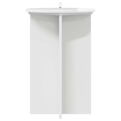 Support de Plante 2 pcs Blanc brillant Ø40 x 60 cm 637673637673