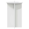 Support de Plante 2 pcs Blanc brillant Ø40 x 60 cm 637673637673