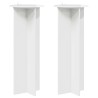 Support de Plante 2 pcs Blanc brillant Ø40 x 100 cm 637675637675