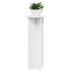 Support de Plante 2 pcs Blanc brillant Ø40 x 100 cm 637675637675