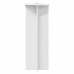Support de Plante 2 pcs Blanc brillant Ø40 x 100 cm 637675637675