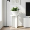 Support de Plante 2 pcs Blanc brillant Ø29,5 x 40 cm 637676637676